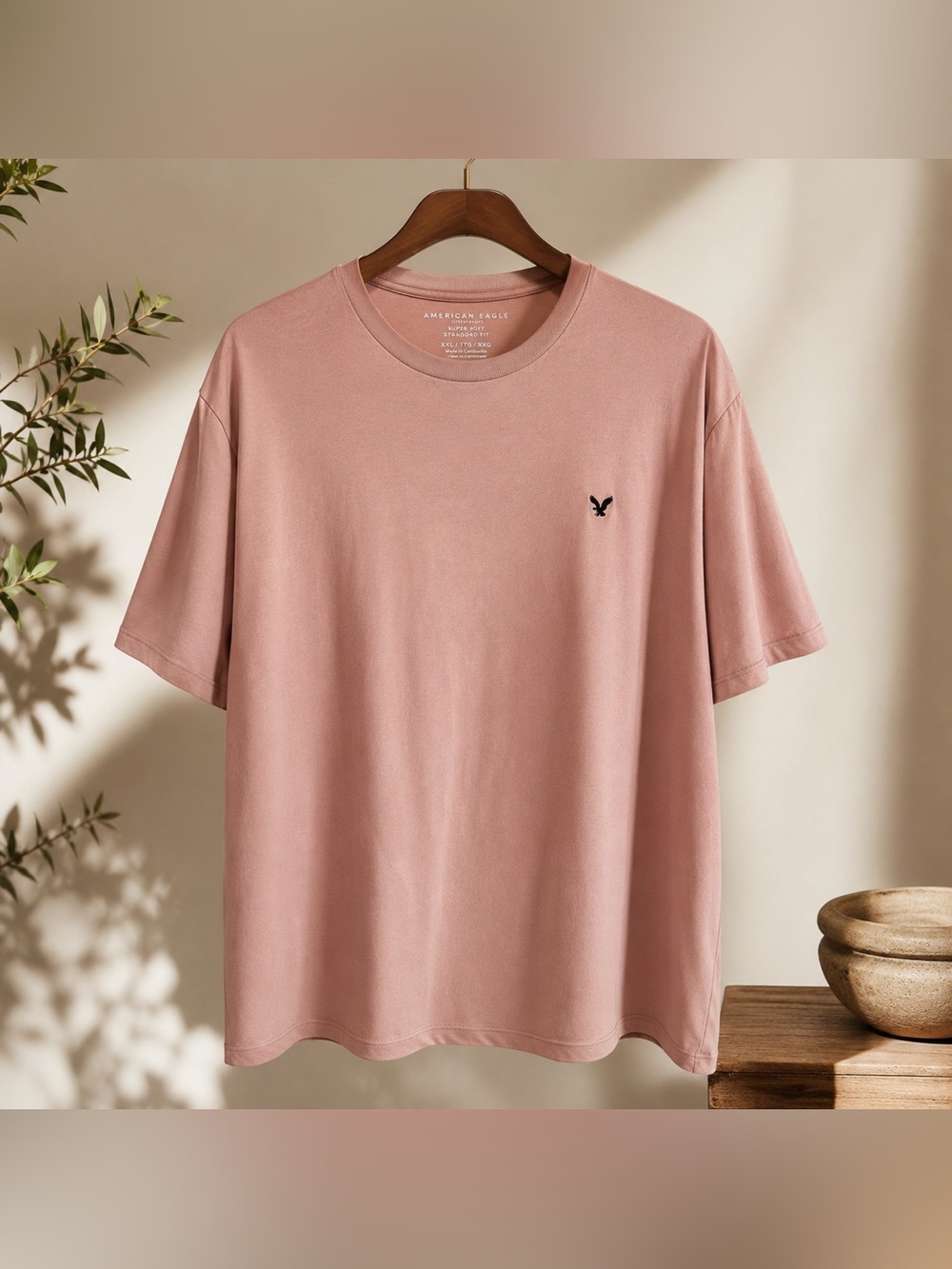 American eagle Short Sleeve XXL Men's Ramskull Crew Neck Tee T-Shirt Regular Fit